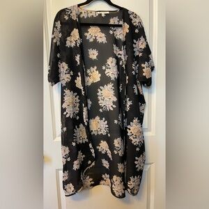 Speed Limit Floral Sheer Kimono Duster